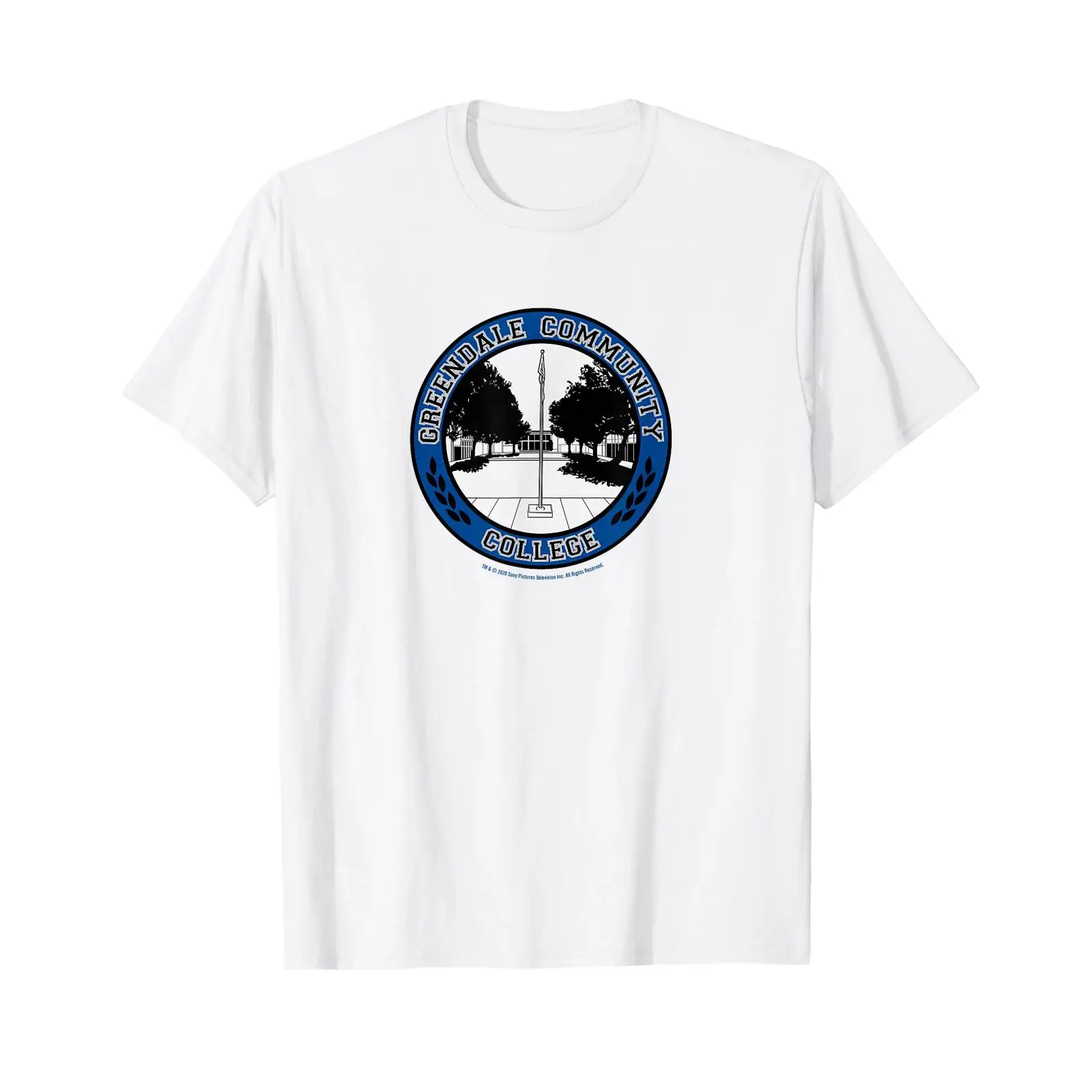 Vintage Fashion Community - コミュニティ・グリーンデール・カレッジ・シールTシャツ ヴィンテージ ウォッシュド ストレッチ グラフィック メンズファッション