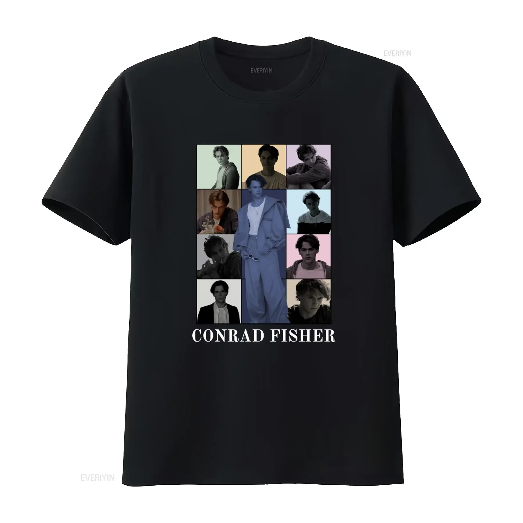 Vintage Fashion Eras - コンラッド・フィッシャー・エラス Tシャツ スタイリッシュな複数のポートレートデザイン ファン向け ヴィンテージ ウォッシュド