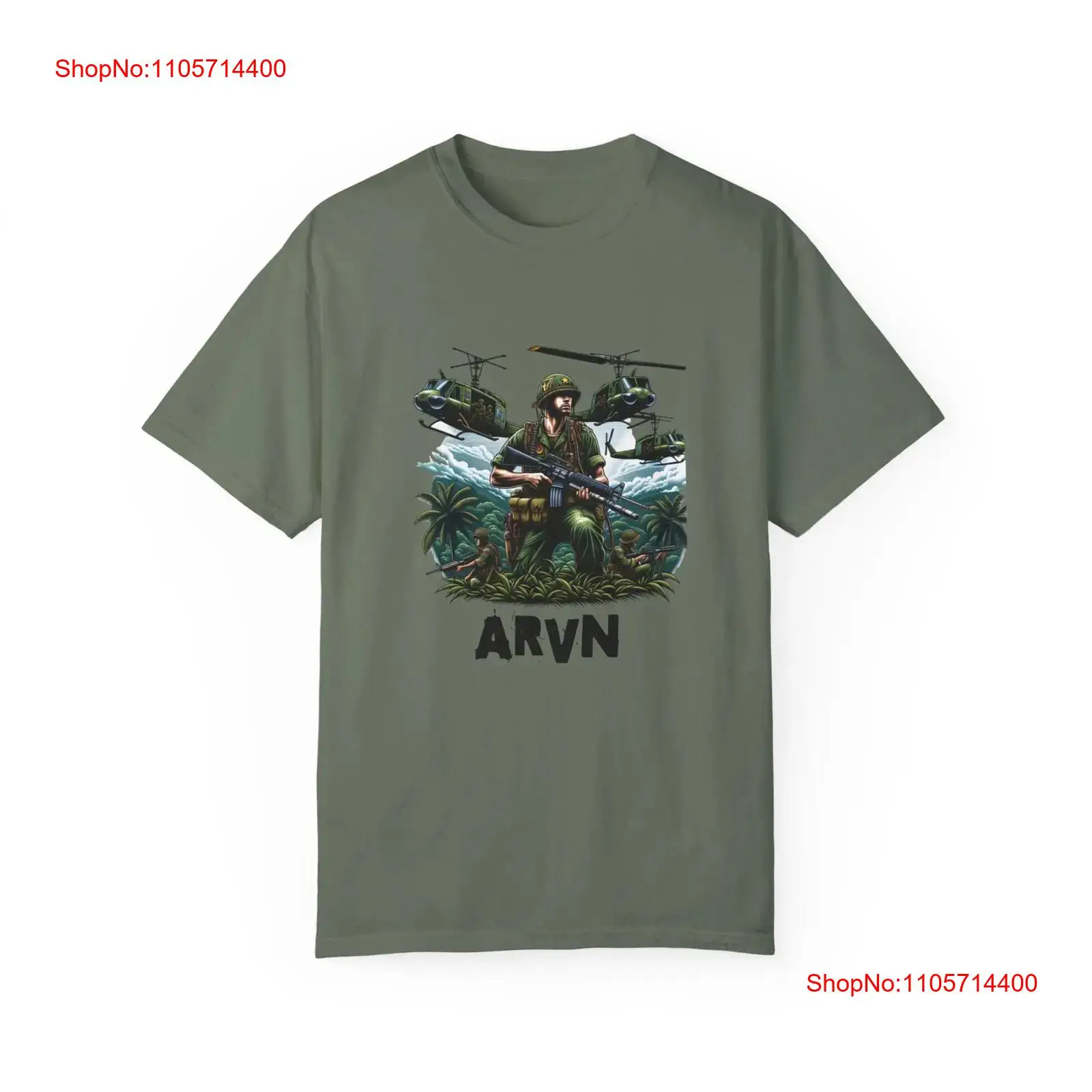 Vintage Fashion Eras - ベトナム時代ARVNジャングルパトロールガーメントダイTシャツヴィンテージウォッシュドスタイリッシュデザイナーズウェア通気性ファッションストレッチ素材