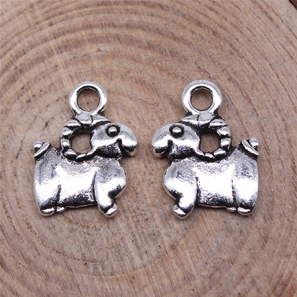 10 個 11x14mm アンティークシルバーカラー羊チャー - Vintage Fashion Tumblr のレビューと価格