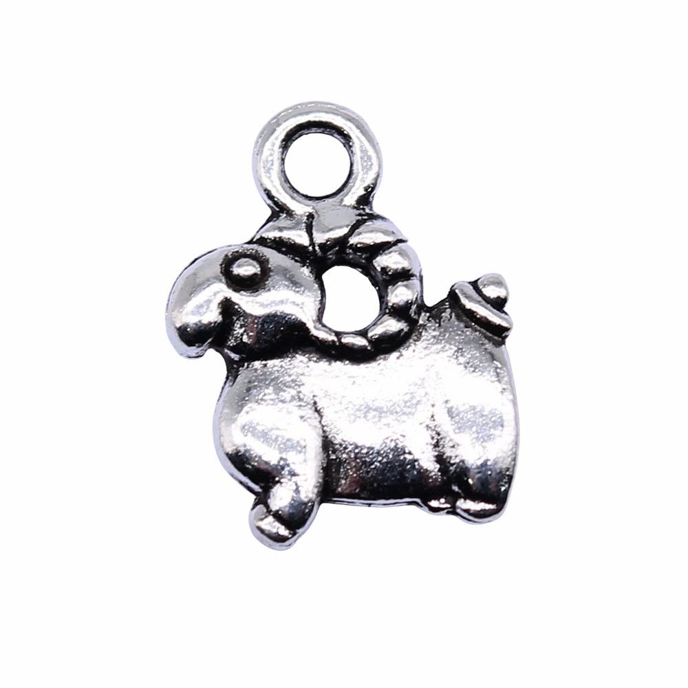 10 個 11x14mm アンティークシルバーカラー羊チャー - Vintage Fashion Tumblr のレビューと価格