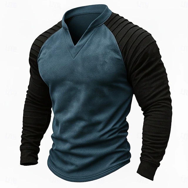 ヴィンテージ風ダメージ加工ヘンリーラグラン長袖シャツ メンズ - Vintage Fashion Mens のレビューと価格