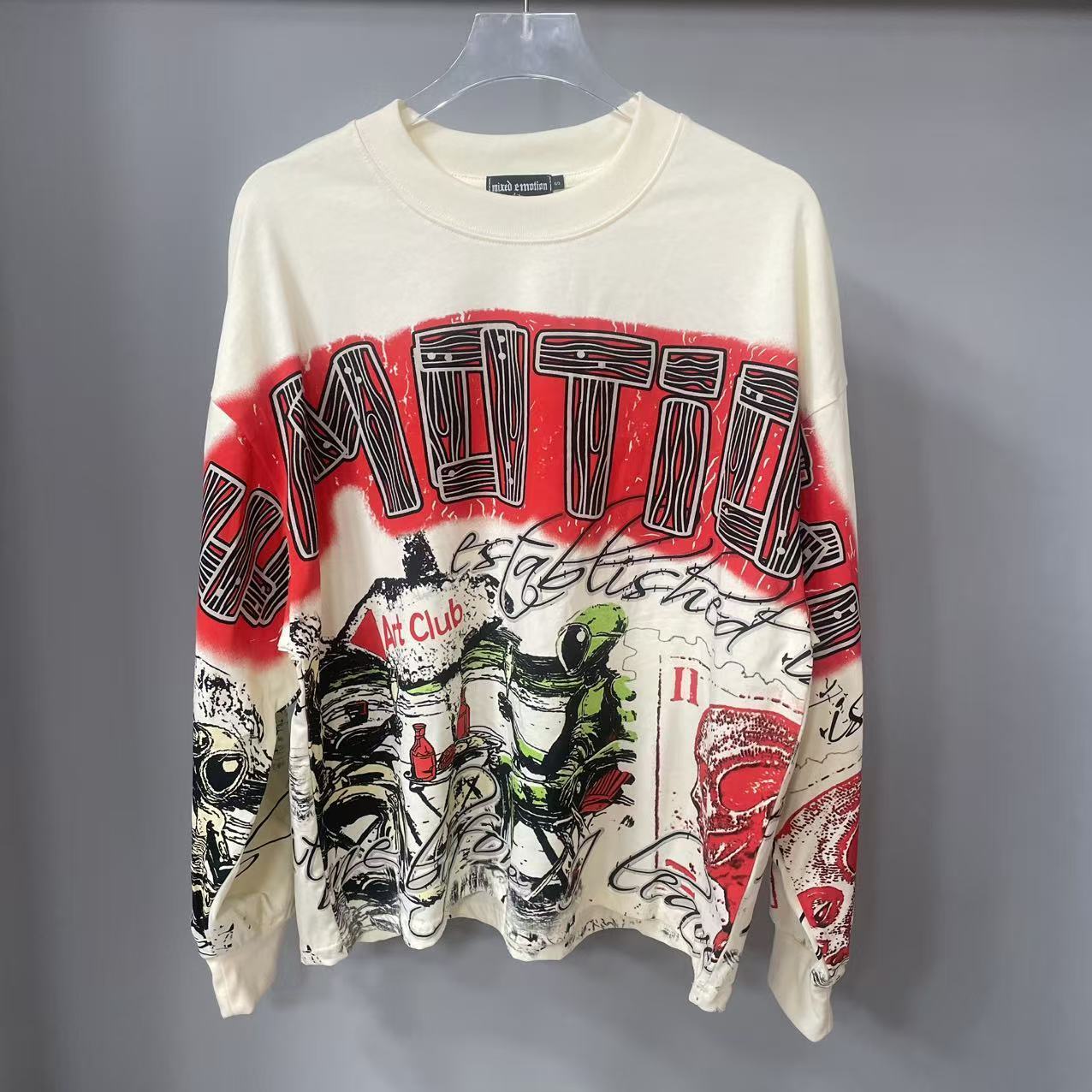 高品質デザイナー MIXED-EMOTION 長袖Tシャツ  - Vintage Fashion And Design のレビューと価格