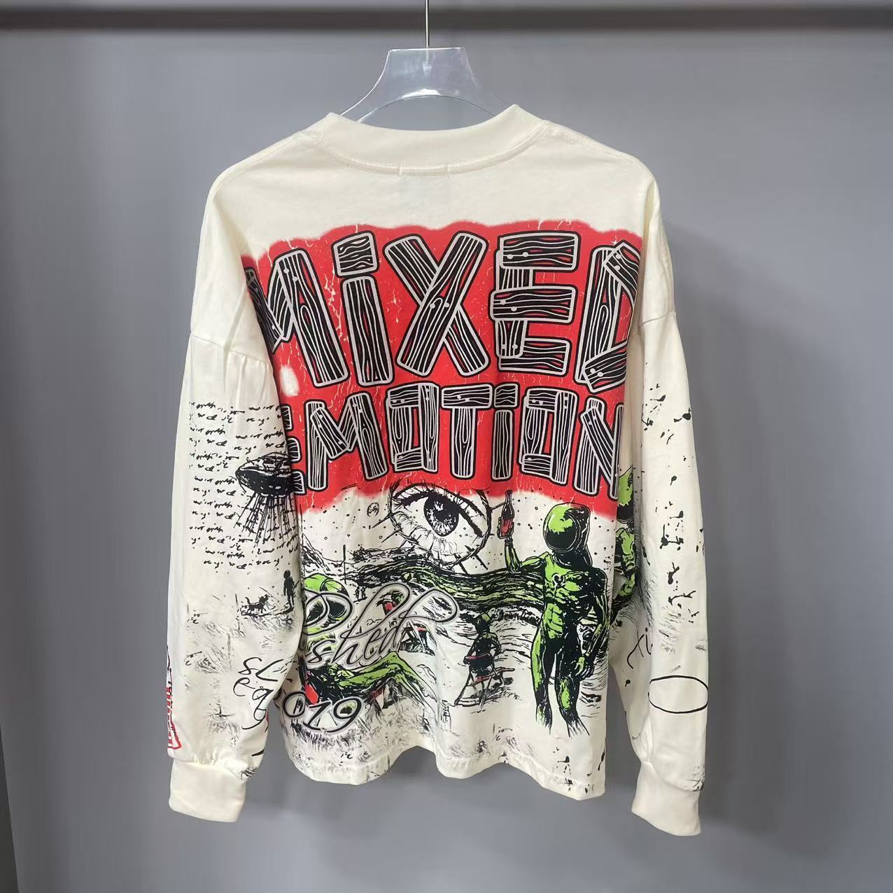 高品質デザイナー MIXED-EMOTION 長袖Tシャツ  - Vintage Fashion And Design のレビューと価格