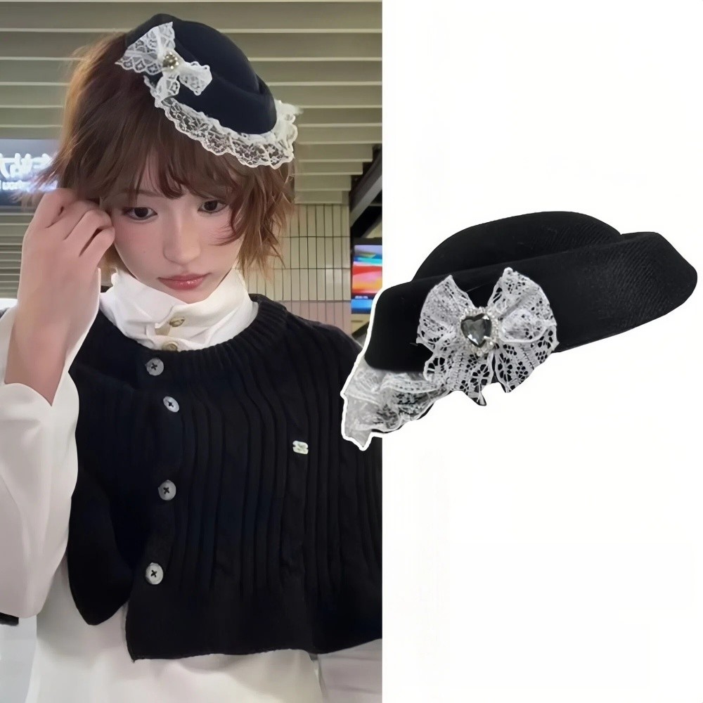 ヴィンテージスイートフレンチスタイルレースビリーコックハット - Vintage Fashion Events のレビューと価格