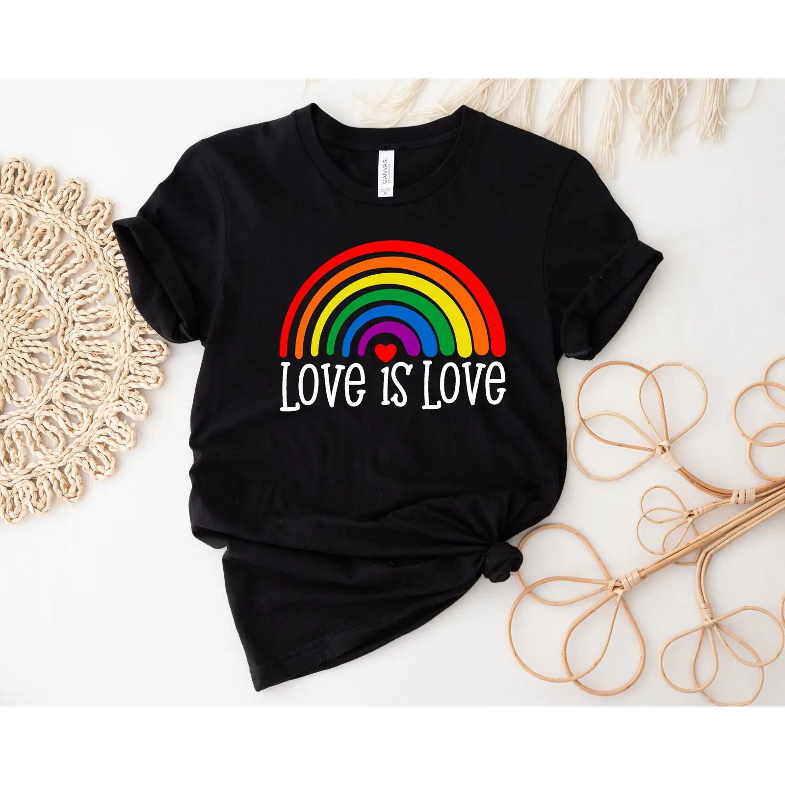 Love Is Rainbow LGBTQ Tシャツ ゲイの - Vintage Fashion Community のレビューと価格
