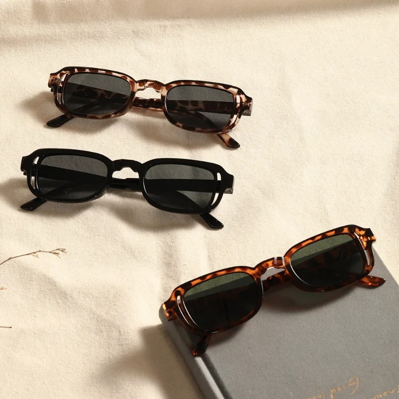 豪華な長方形サングラス女性オーバルヴィンテージブランドデザイ - Vintage Fashion And Design のレビューと価格