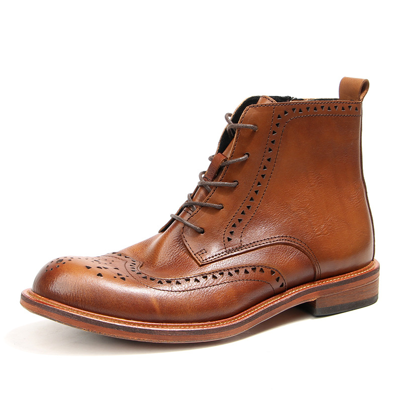 ヴィンテージメンズアンクルチェルシーブーツ高級本革 2025 - Vintage Fashion Mens のレビューと価格