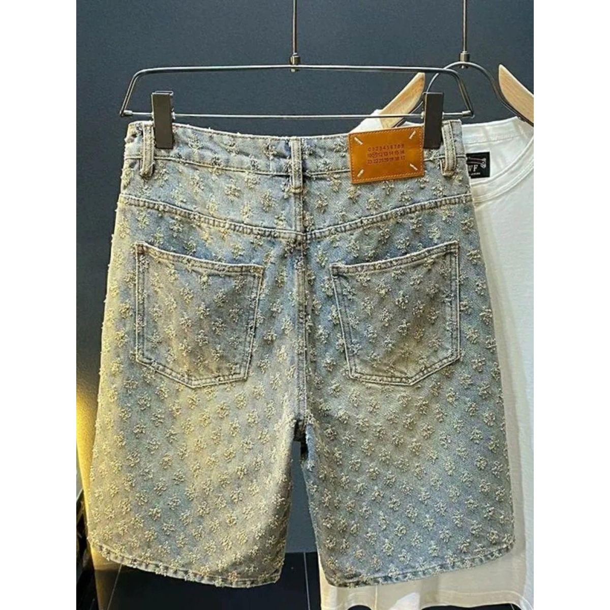 夏のハイストリートデニムショーツ メンズカジュアルジーンズシ - Vintage Fashion Shop のレビューと価格
