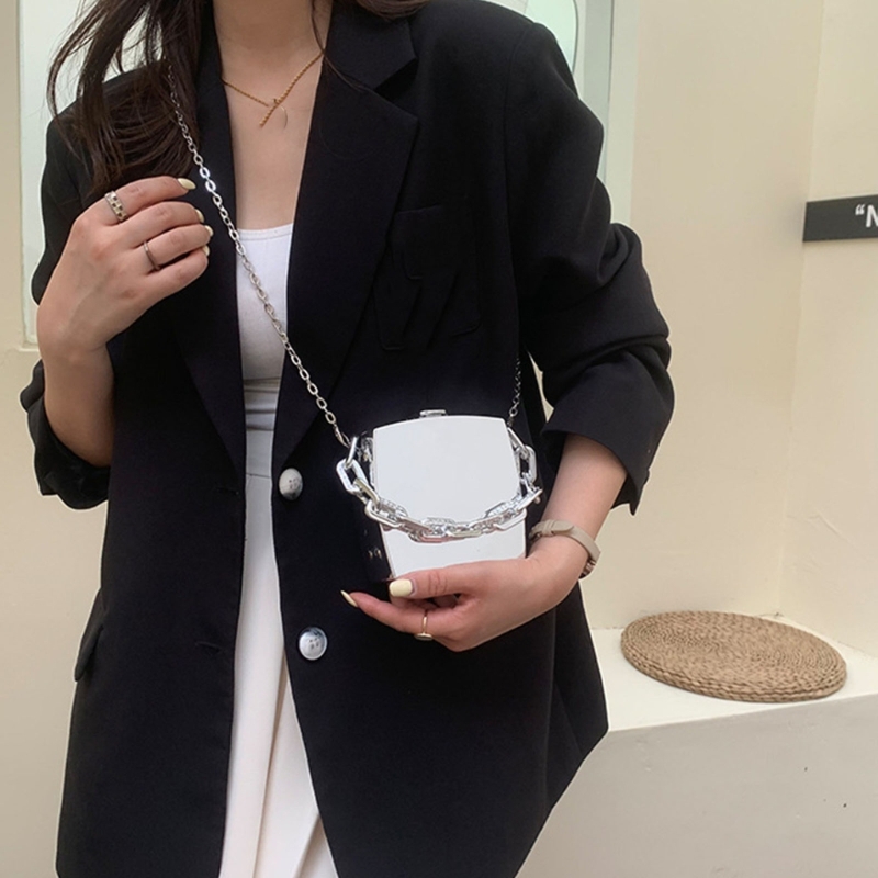 女性のためのゴールデンミニイブニングクラッチ,小さなPVCボ - Vintage Fashion Shop のレビューと価格