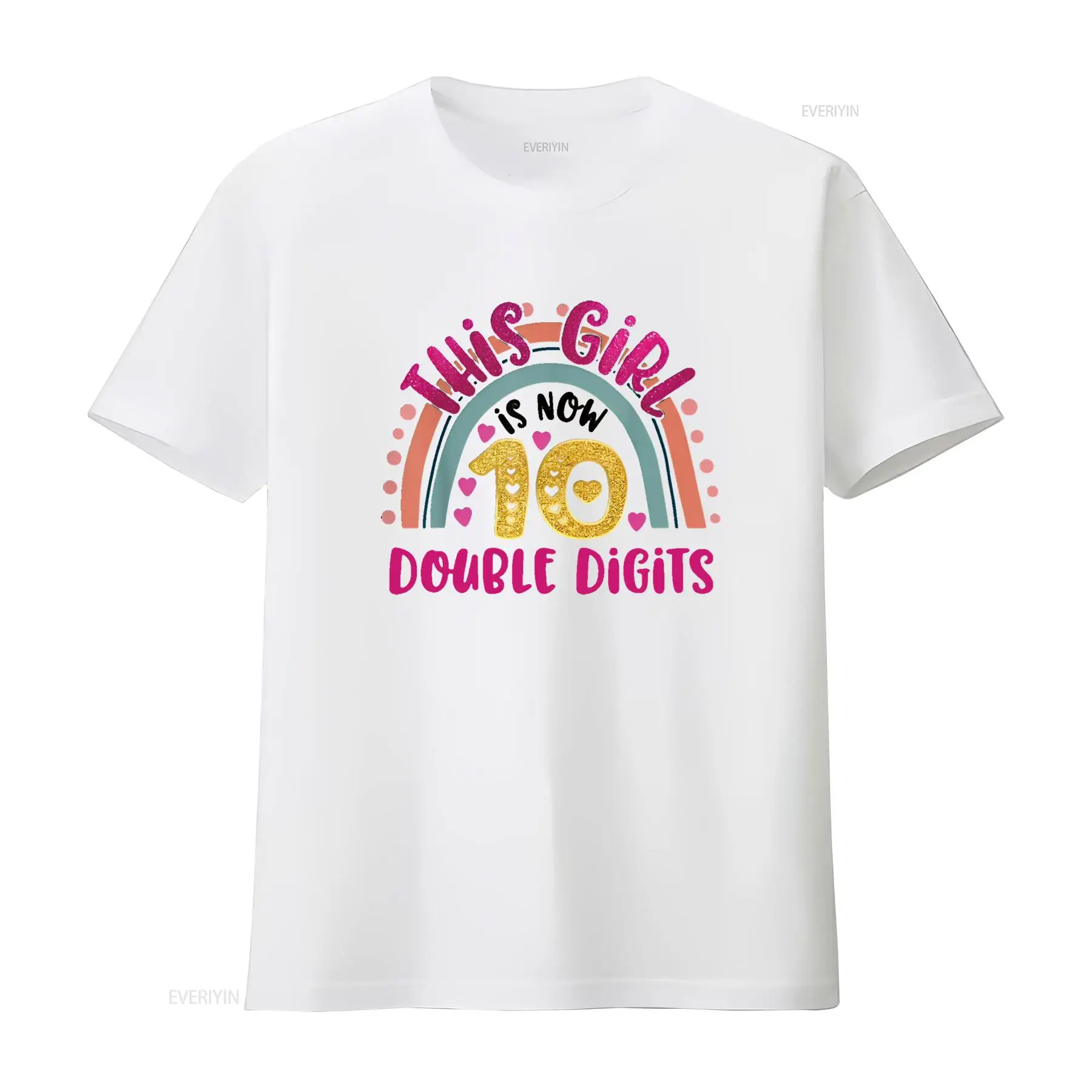 この女の子は今、10歳です。ダブルディジットバースデーTシャ - Vintage Fashion Now のレビューと価格