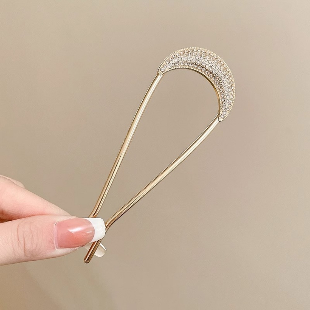 1/2 個 U 字型クリスタルヘアピンヘアクリップ女性のため - Vintage Fashion Shop のレビューと価格