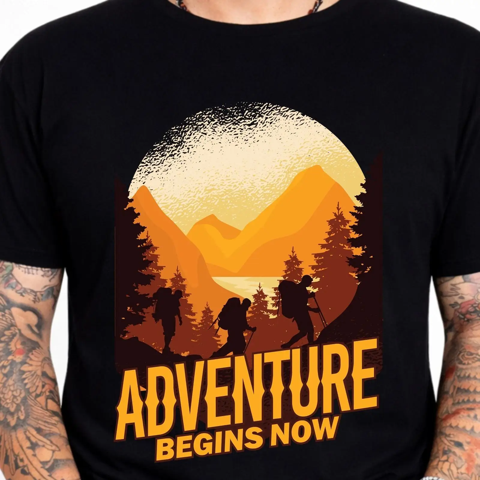 冒険は今始まる Tシャツ ハイキング マウンテン アウトドア - Vintage Fashion Now のレビューと価格