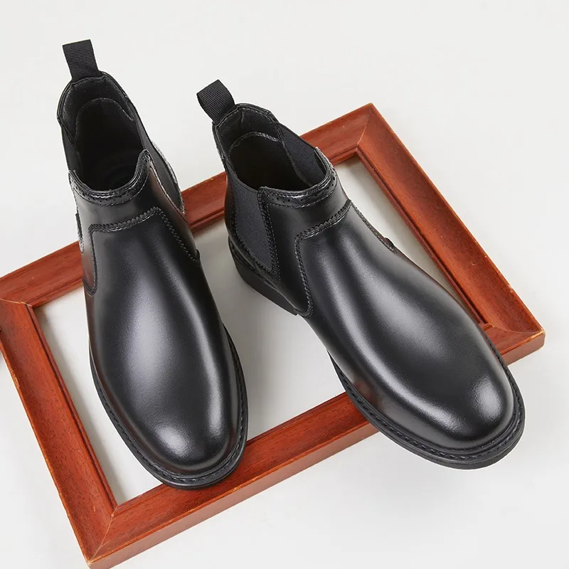 ヴィンテージメンズレザーオックスフォードブーツ高級ハンドメイ - Vintage Fashion Mens のレビューと価格