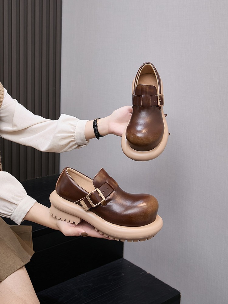 英国風ヴィンテージ牛革本革ダービーシューズ レディース プラ - Vintage Fashion Mens のレビューと価格