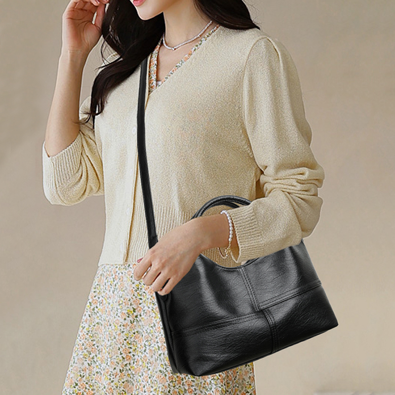 ヴィンテージフェイクレザートートバッグ ファッション性の高い - Vintage Fashion Shop のレビューと価格