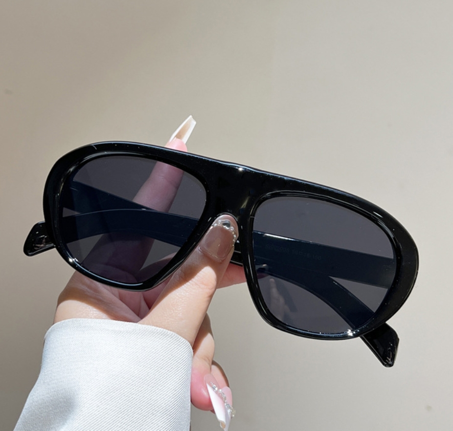 新しい特大パイロットサングラス女性男性ヴィンテージブランドサ - Vintage Fashion And Design のレビューと価格