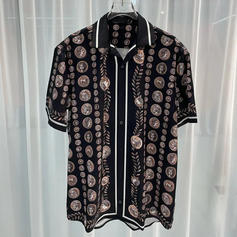ロイヤルラグジュアリーメンズシャツセット ヴィンテージ柄キャ - Vintage Fashion Mens のレビューと価格